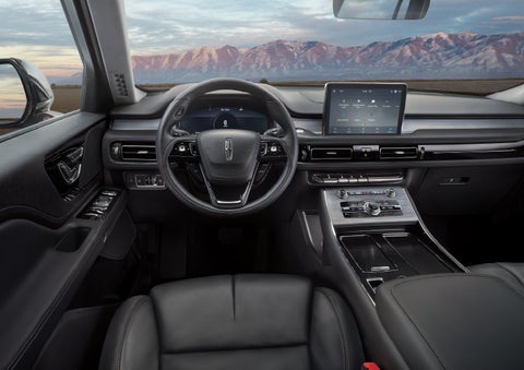 The interior of a Lincoln Aviator® SUV is shown | Mark Ficken Lincoln in Charlotte NC