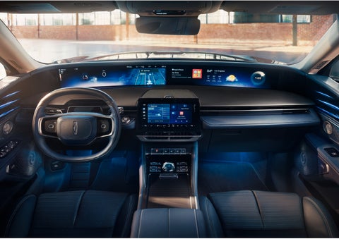 The panoramic display is shown in a 2024 Lincoln Nautilus® SUV. | Mark Ficken Lincoln in Charlotte NC